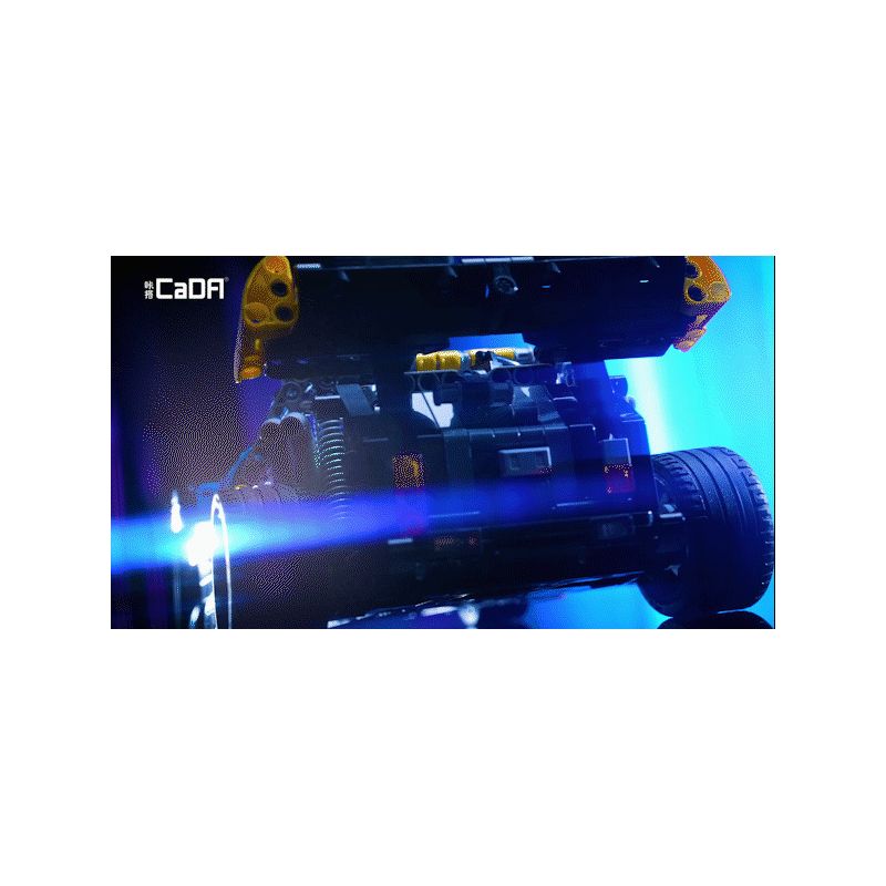 CADA DOUBLEE C62002 62002 non  XE ĐỊA HÌNH SÓI bộ đồ chơi xếp lắp ráp ghép mô hình CYBER NIGHT WILD WOLF 1176 khối