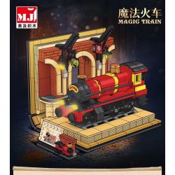 BEAUTY AND 13017 non  CHUYẾN TÀU MA THUẬT bộ đồ chơi xếp lắp ráp ghép mô hình Harry Potter MAGIC TRAIN Chú Bé Phù Thủy 929 khối