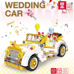 ZHEGAO 00310 non  XE CƯỚI bộ đồ chơi xếp lắp ráp ghép mô hình WEDDING CAR 522 khối
