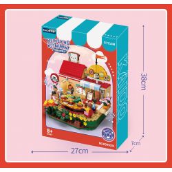 KAIDO KD99004 99004 non  NHÀ HÀNG XOAY SÂN VƯỜN bộ đồ chơi xếp lắp ráp ghép mô hình REVOLVING RESTAURANT