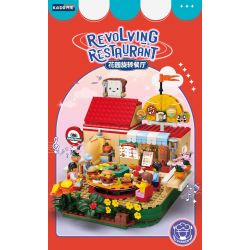 KAIDO KD99004 99004 non  NHÀ HÀNG XOAY SÂN VƯỜN bộ đồ chơi xếp lắp ráp ghép mô hình REVOLVING RESTAURANT