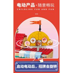 KAIDO KD99004 99004 non  NHÀ HÀNG XOAY SÂN VƯỜN bộ đồ chơi xếp lắp ráp ghép mô hình REVOLVING RESTAURANT