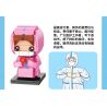 XIAO MENG CHICKEN DIARY DZ0126 0126 non  DỊCH BỆNH THIÊN THẦN 2 HỘP BÁC SĨ NAM NỮ Y TÁ bộ đồ chơi xếp lắp ráp ghép mô hình Brickheadz Nhân Vật Đầu To 294 khối