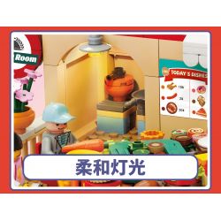 KAIDO KD99004 99004 non  NHÀ HÀNG XOAY SÂN VƯỜN bộ đồ chơi xếp lắp ráp ghép mô hình REVOLVING RESTAURANT