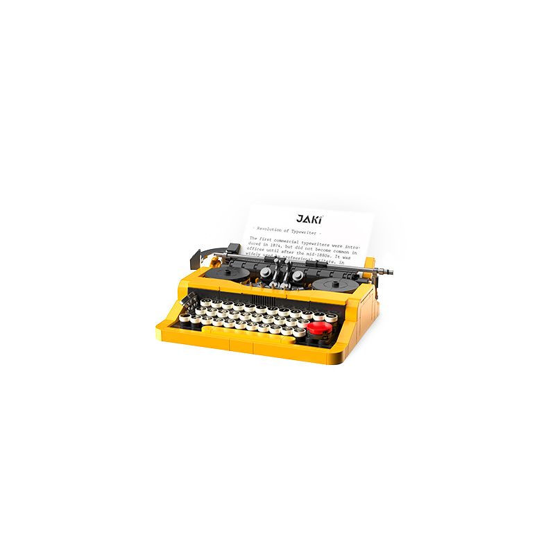 JAKI JK8216 8216 non Lego MÁY ĐÁNH CHỮ CƠ 1980 bộ đồ chơi xếp lắp ráp ghép mô hình MECHANICAL TYPEWRITER