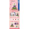 ZHEGAO 00976 non  LILY BẢO QUẢN HOA bộ đồ chơi xếp lắp ráp ghép mô hình Flowers IMMORTAL FLOWER