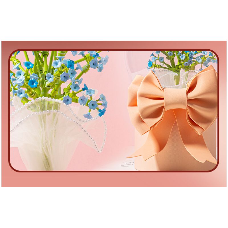 JAKI JK20232 20232 non  HỘP QUÀ BÓ HOA BOBO BALL 520 ANH THẬT MAY MẮN KHI ĐƯỢC Ở BÊN EM bộ đồ chơi xếp lắp ráp ghép mô hình Flowers