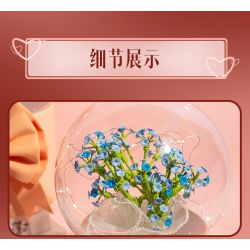 JAKI JK20232 20232 non  HỘP QUÀ BÓ HOA BOBO BALL 520 ANH THẬT MAY MẮN KHI ĐƯỢC Ở BÊN EM bộ đồ chơi xếp lắp ráp ghép mô hình Flowers