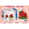 ZHEGAO 00973 non  HOA HỒNG BẢO QUẢN bộ đồ chơi xếp lắp ráp ghép mô hình Flowers IMMORTAL FLOWER