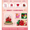 ZHEGAO 00973 non  HOA HỒNG BẢO QUẢN bộ đồ chơi xếp lắp ráp ghép mô hình Flowers IMMORTAL FLOWER