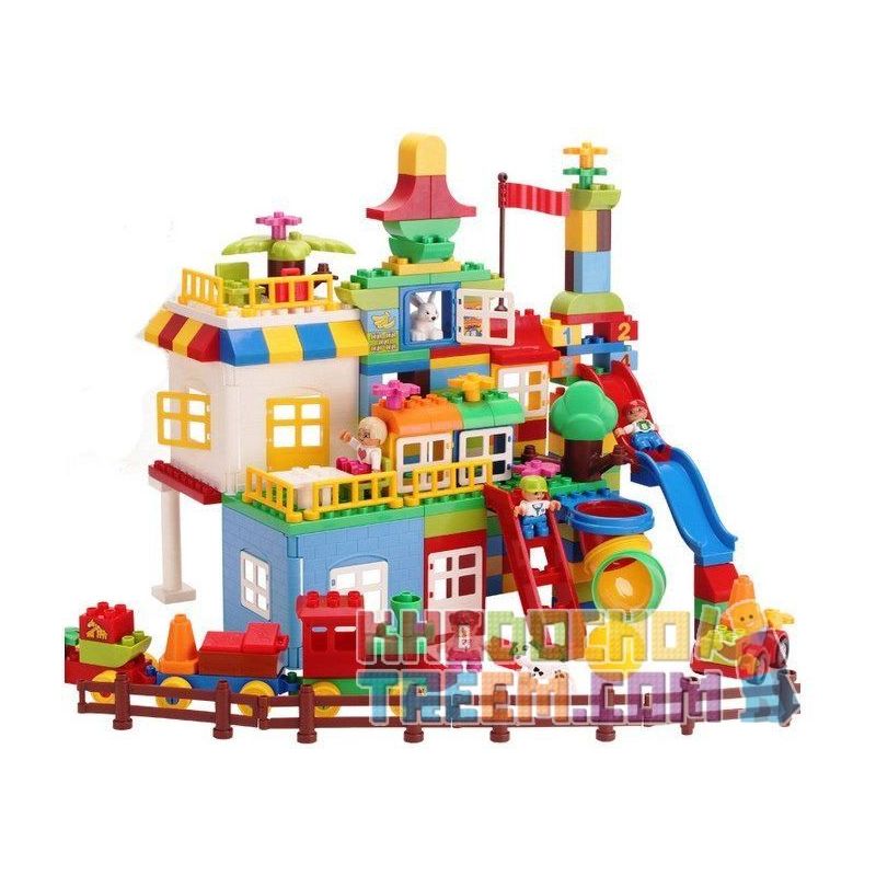 HuiMei Star City Xing Dou Cheng HM182 Xếp hình kiểu LEGO Duplo Duplo Giant Box Sáng Tạo Hộp Giấy Khổng Lồ 210 khối HuiMei Star City Xing Dou Cheng HM182 Xếp hình kiểu LEGO Duplo Duplo Giant Box Sáng Tạo Hộp Giấy Khổng Lồ 210 khối