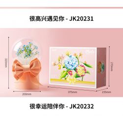 JAKI JK20231 20231 non  HỘP QUÀ BÓ HOA BOBO BALL 520 RẤT VUI ĐƯỢC GẶP BẠN bộ đồ chơi xếp lắp ráp ghép mô hình Flowers