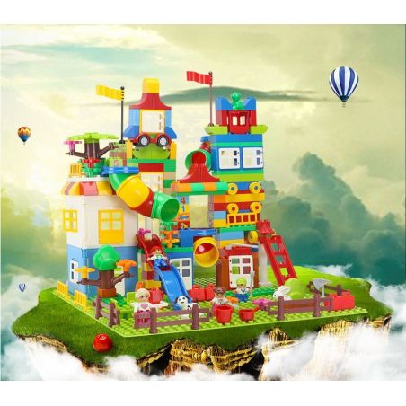HUIMEI STAR CITY XING DOU CHENG HM183 Xếp hình kiểu     Giant Box Sáng Tạo Hộp Nhựa Khổng Lồ 210 khối