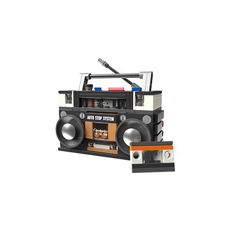 JAKI JK8215 8215 non  ĐÀI PHÁT THANH BĂNG NĂM 1988 bộ đồ chơi xếp lắp ráp ghép mô hình RETRO BOOMBOX