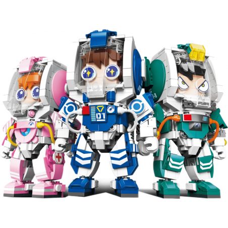 ZHEGAO DZ5002 5002 non  XINGHUAN HÀNG KHÔNG VŨ TRỤ 4 MÔ HÌNH bộ đồ chơi xếp lắp ráp ghép mô hình Creator Sáng Tạo