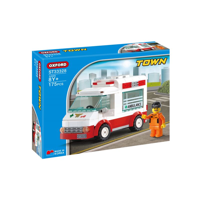OXFORD ST33328 33328 non Lego XE CỨU HỎA bộ đồ chơi xếp lắp ráp ghép mô hình City 소방 구급차 Thành Phố 175 khối