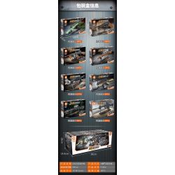 FORANGE FC3832 3832 non  SÚNG TRƯỜNG TẤN CÔNG 8. bộ đồ chơi xếp lắp ráp ghép mô hình Gun 807 khối