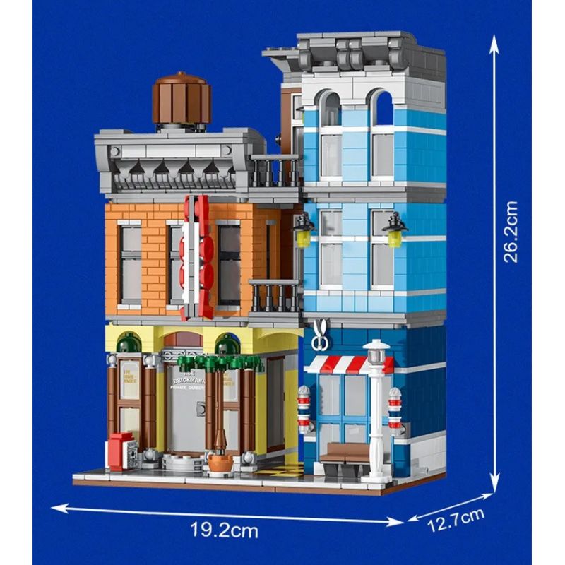MorkModel 20104 Mork Model 20104 non Lego VĂN PHÒNG THÁM TỬ bộ đồ chơi xếp lắp ráp ghép mô hình Modular Buildings Mô Hình Nhà Cửa 1160 khối