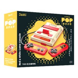 JAKI JK8213 8213 non  BẢNG ĐIỀU KHIỂN TRÒ CHƠI MÀU ĐỎ VÀ TRẮNG NĂM 1983 bộ đồ chơi xếp lắp ráp ghép mô hình RED & WHITE GAME CONSOLE