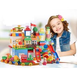 HUIMEI STAR CITY XING DOU CHENG HM183 Xếp hình kiểu     Giant Box Sáng Tạo Hộp Nhựa Khổng Lồ 210 khối HUIMEI STAR CITY XING DOU CHENG HM183 Xếp hình kiểu     Giant Box Sáng Tạo Hộp Nhựa Khổng Lồ 210 khối