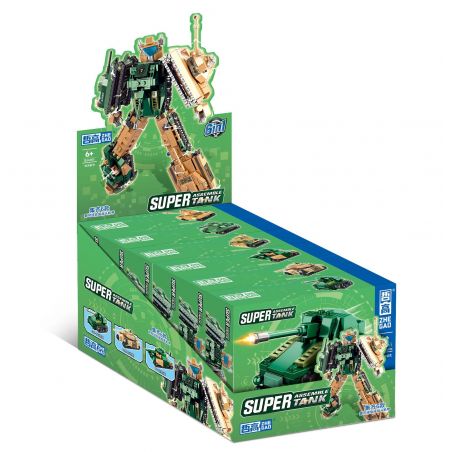 ZHEGAO QJ6001 6001 non  TANK FIT BATTLE ARMOR MECH 6 KẾT HỢP bộ đồ chơi xếp lắp ráp ghép mô hình Military Army SUPER ASSEMBLE TANK Quân Sự Bộ Đội