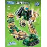ZHEGAO QJ6001 6001 non  TANK FIT BATTLE ARMOR MECH 6 KẾT HỢP bộ đồ chơi xếp lắp ráp ghép mô hình Military Army SUPER ASSEMBLE TANK Quân Sự Bộ Đội