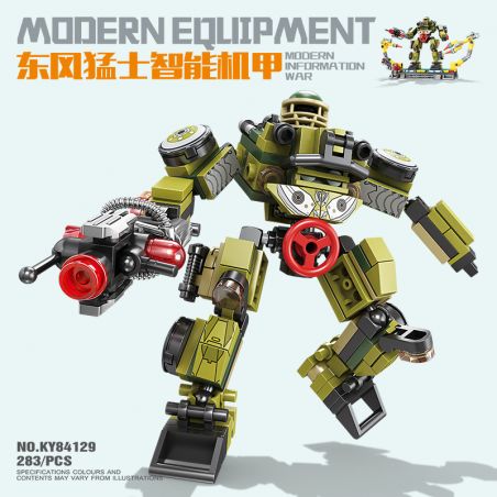 Kazi KY84129 84129 non  MECHA THÔNG MINH CHIẾN BINH DONGFENG bộ đồ chơi xếp lắp ráp ghép mô hình 283 khối