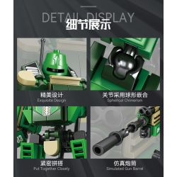 Kazi KY84128 84128 non  05A CỘNG VỚI CƠ KHÍ LỰU PHÁO bộ đồ chơi xếp lắp ráp ghép mô hình 288 khối