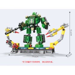 Kazi KY84128 84128 non  05A CỘNG VỚI CƠ KHÍ LỰU PHÁO bộ đồ chơi xếp lắp ráp ghép mô hình 288 khối