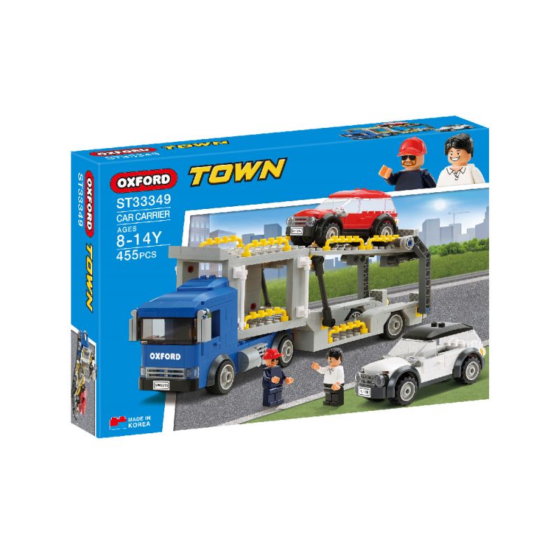 OXFORD ST33349 33349 non NGƯỜI VẬN CHUYỂN Ô TÔ bộ đồ chơi xếp lắp ráp ghép mô hình City 카 캐리어 Thành Phố 455 khối OXFORD ST33349 33349 non NGƯỜI VẬN CHUYỂN Ô TÔ bộ đồ chơi xếp lắp ráp ghép mô hình City 카 캐리어 Thành Phố 455 khối