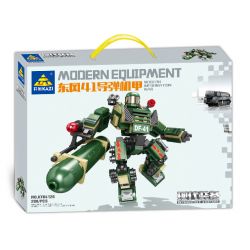 Kazi KY84126 84126 non  CƠ KHÍ TÊN LỬA DONGFENG 41 bộ đồ chơi xếp lắp ráp ghép mô hình 288 khối
