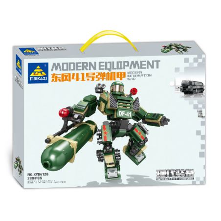 Kazi KY84126 84126 non  CƠ KHÍ TÊN LỬA DONGFENG 41 bộ đồ chơi xếp lắp ráp ghép mô hình 288 khối