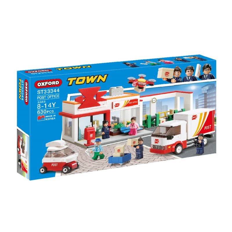 OXFORD ST33344 33344 non Lego BƯU ĐIỆN bộ đồ chơi xếp lắp ráp ghép mô hình City 우체국 POST OFFICE Thành Phố 630 khối