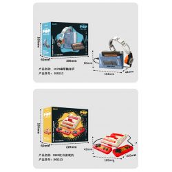 JAKI JK8212 8212 non  MÁY NGHE NHẠC BĂNG 1979 bộ đồ chơi xếp lắp ráp ghép mô hình CASSETTE MUSIC WALKER