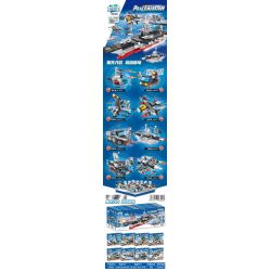 JI ZHIXING 83005 non  SỨ MỆNH HÒA BÌNH HÀNG KHÔNG MẪU HẠM LIÊN HỢP 8 TỔ bộ đồ chơi xếp lắp ráp ghép mô hình Peacemission PEACE MISSION Nhiệm Vụ Gìn Giữ Hòa Bình 862 khối