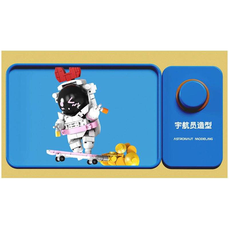 QIZHILE E01010 01010 non  PHI HÀNH GIA KHÔNG GIAN CÔ GÁI TRƯỢT VÁN bộ đồ chơi xếp lắp ráp ghép mô hình Space Thám Hiểm Không Gian