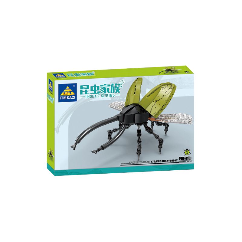 Kazi KY80042 80042 non  HỌ CÔN TRÙNG 4 LOẠI TÊ GIÁC BƯỚM VE SẦU SÂU bộ đồ chơi xếp lắp ráp ghép mô hình Creator INSECT Sáng Tạo 765 khối