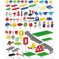 HUIMEI STAR CITY XING DOU CHENG HM315 Xếp hình kiểu    Train Super Pack 3-in-1 Tàu Hỏa động Cơ Pin Xanh Da Trời Chạy Và Ray Có Cầu Vượt 157 khối có động cơ pin HUIMEI STAR CITY XING DOU CHENG HM315 Xếp hình kiểu    Train Super Pack 3-in-1 Tàu Hỏa động Cơ Pin Xanh Da Trời Chạy Và Ray Có Cầu Vượt 157 khối có động cơ pin