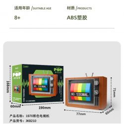 JAKI JK8210 8210 non  1970 TIVI MÀU NỘI ĐỊA bộ đồ chơi xếp lắp ráp ghép mô hình COLOR TELEVISION
