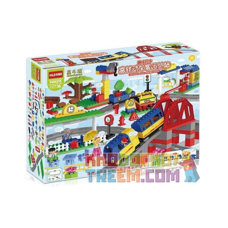 HUIMEI STAR CITY XING DOU CHENG HM315 Xếp hình kiểu    Train Super Pack 3-in-1 Tàu Hỏa động Cơ Pin Xanh Da Trời Chạy Và Ray Có Cầu Vượt 157 khối có động cơ pin HUIMEI STAR CITY XING DOU CHENG HM315 Xếp hình kiểu    Train Super Pack 3-in-1 Tàu Hỏa động Cơ Pin Xanh Da Trời Chạy Và Ray Có Cầu Vượt 157 khối có động cơ pin