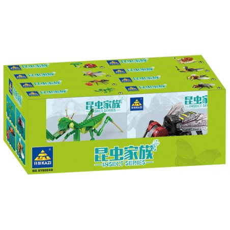 Kazi KY80040 80040 MINGDI LEIBAO K0375 0375 non  HỌ CÔN TRÙNG 8 MẪU BỌ NGỰA RUỒI KIẾN ONG CHUỒN ĐOM ĐÓM RÙA ỐC SÊN bộ đồ chơi xếp lắp ráp ghép mô hình Creator INSECT Sáng Tạo 692 khối