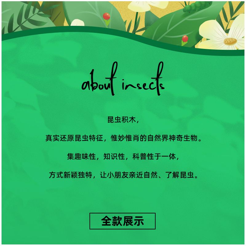 Kazi KY80040 80040 MINGDI LEIBAO K0375 0375 non  HỌ CÔN TRÙNG 8 MẪU BỌ NGỰA RUỒI KIẾN ONG CHUỒN ĐOM ĐÓM RÙA ỐC SÊN bộ đồ chơi xếp lắp ráp ghép mô hình Creator INSECT Sáng Tạo 692 khối