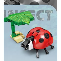 Kazi KY80040 80040 MINGDI LEIBAO K0375 0375 non  HỌ CÔN TRÙNG 8 MẪU BỌ NGỰA RUỒI KIẾN ONG CHUỒN ĐOM ĐÓM RÙA ỐC SÊN bộ đồ chơi xếp lắp ráp ghép mô hình Creator INSECT Sáng Tạo 692 khối