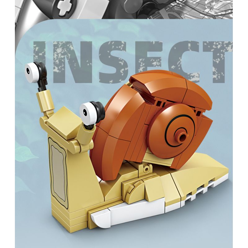 Kazi KY80040 80040 MINGDI LEIBAO K0375 0375 non  HỌ CÔN TRÙNG 8 MẪU BỌ NGỰA RUỒI KIẾN ONG CHUỒN ĐOM ĐÓM RÙA ỐC SÊN bộ đồ chơi xếp lắp ráp ghép mô hình Creator INSECT Sáng Tạo 692 khối