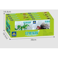 Kazi KY80040 80040 MINGDI LEIBAO K0375 0375 non  HỌ CÔN TRÙNG 8 MẪU BỌ NGỰA RUỒI KIẾN ONG CHUỒN ĐOM ĐÓM RÙA ỐC SÊN bộ đồ chơi xếp lắp ráp ghép mô hình Creator INSECT Sáng Tạo 692 khối