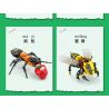 Kazi KY80040 80040 MINGDI LEIBAO K0375 0375 non  HỌ CÔN TRÙNG 8 MẪU BỌ NGỰA RUỒI KIẾN ONG CHUỒN ĐOM ĐÓM RÙA ỐC SÊN bộ đồ chơi xếp lắp ráp ghép mô hình Creator INSECT Sáng Tạo 692 khối