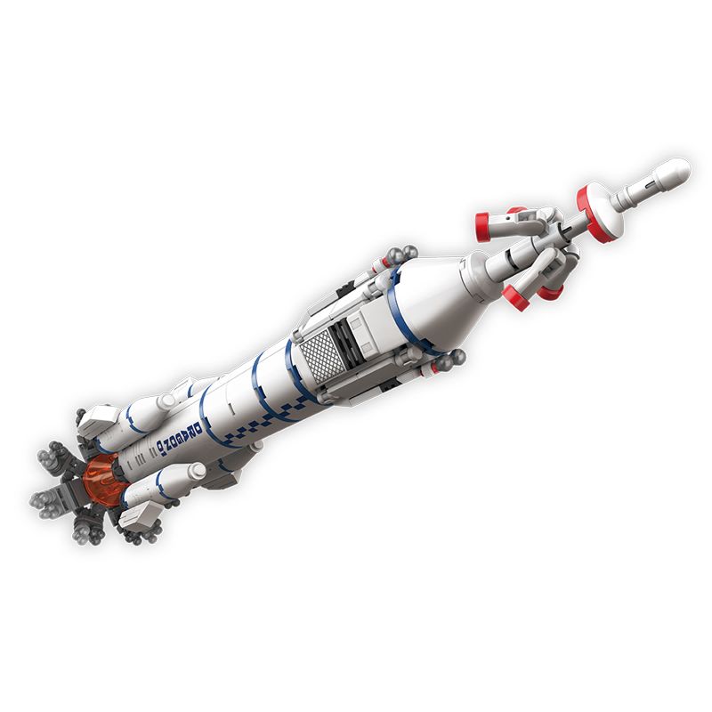 JAKI JK9101 9101 non Lego SHENLONG SỐ 1 PHÓNG TÊN LỬA bộ đồ chơi xếp lắp ráp ghép mô hình SPACE QIEST ROCKET DRAGON 01 310 khối