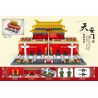 MINGDI K0318 0318 non  QUẢNG TRƯỜNG THIÊN AN MÔN bộ đồ chơi xếp lắp ráp ghép mô hình Buildings 827 khối