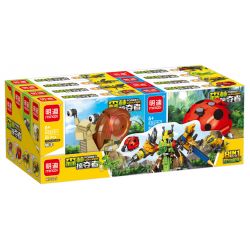 Kazi KY80040 80040 MINGDI LEIBAO K0375 0375 non  HỌ CÔN TRÙNG 8 MẪU BỌ NGỰA RUỒI KIẾN ONG CHUỒN ĐOM ĐÓM RÙA ỐC SÊN bộ đồ chơi xếp lắp ráp ghép mô hình Creator INSECT Sáng Tạo 692 khối