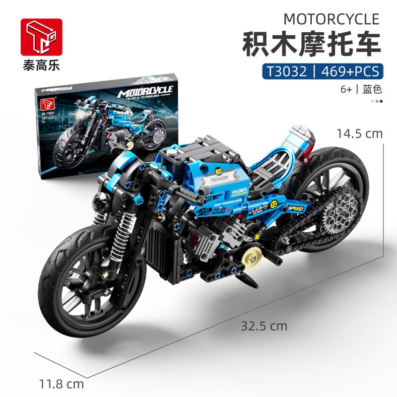 SUPER 18K K202 TA GAOLE T3032 3032 non  KA NỐT XE MÁY bộ đồ chơi xếp lắp ráp ghép mô hình  MOTORCYCLE Kỹ Thuật Công Nghệ Cao Mô Hình Phương Tiện 469 khối